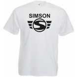 Retro Motor fan Simson Schwalbe férfi rövid ujjú póló
