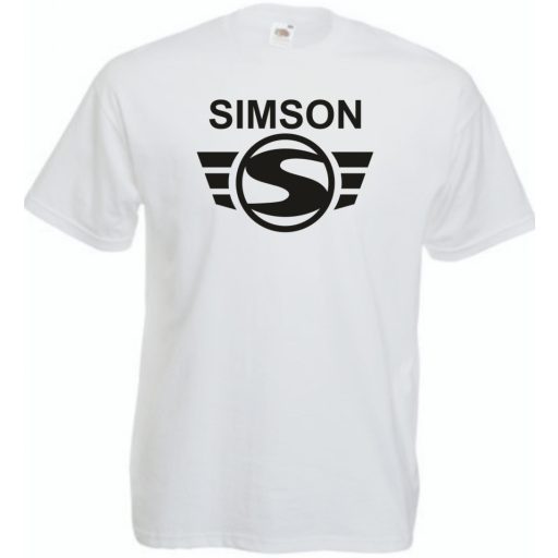 Retro Motor fan Simson Schwalbe férfi rövid ujjú póló