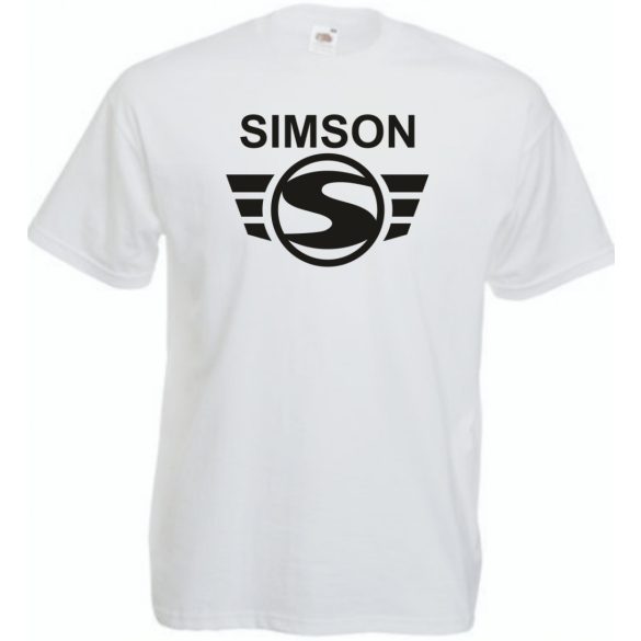 Retro Motor fan Simson Schwalbe férfi rövid ujjú póló