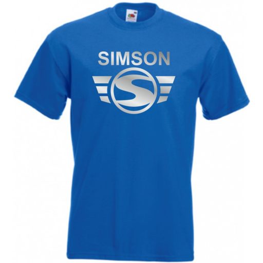 Retro Motor fan Simson Schwalbe férfi rövid ujjú póló