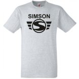 Retro Motor fan Simson Schwalbe férfi rövid ujjú póló