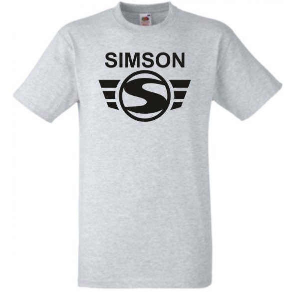 Retro Motor fan Simson Schwalbe férfi rövid ujjú póló