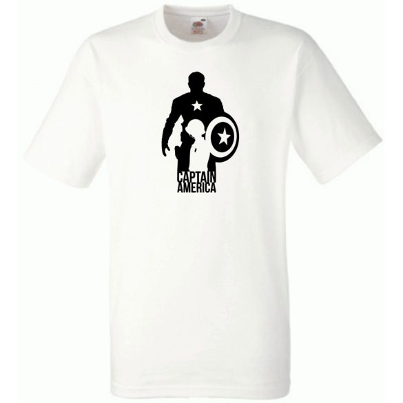 Hősök Amerika kapitány stencil minima férfi rövid ujjú póló