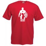 Hősök Amerika kapitány stencil minima férfi rövid ujjú póló