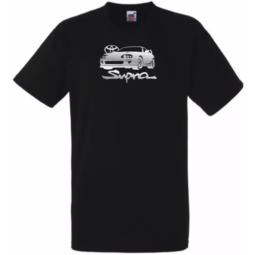Autó fan Toyota Supra minima férfi rövid ujjú póló