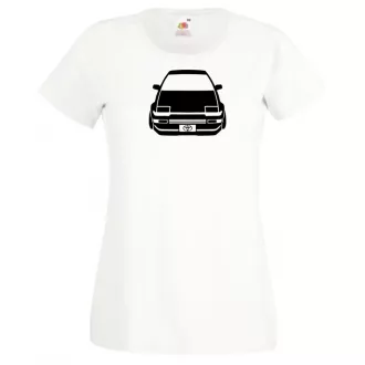 Autó fan AE86 minima női rövid ujjú póló