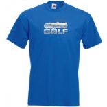 Autó fan Volkswagen Golf minima férfi rövid ujjú póló