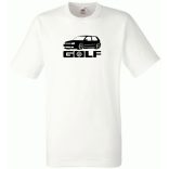 Autó fan Volkswagen Golf minima férfi rövid ujjú póló