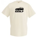 Autó fan Volkswagen Golf minima férfi rövid ujjú póló