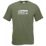 Autó fan Volkswagen Golf minima férfi rövid ujjú póló