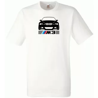 Autó fan BMW E46 M3 minima férfi rövid ujjú póló