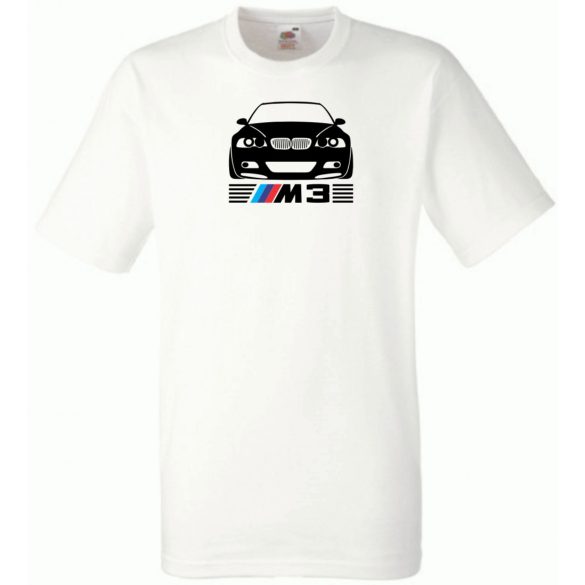 Autó fan BMW E46 M3 minima férfi rövid ujjú póló