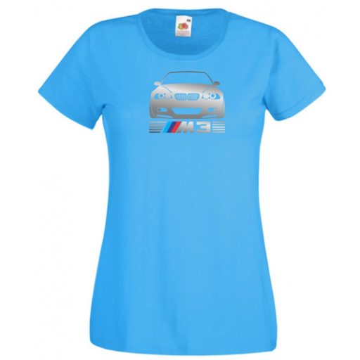 Autó fan E46 M3 minima női rövid ujjú póló