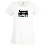 Autó fan E46 M3 minima női rövid ujjú póló