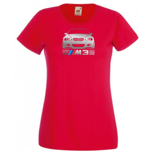 Autó fan E46 M3 minima női rövid ujjú póló