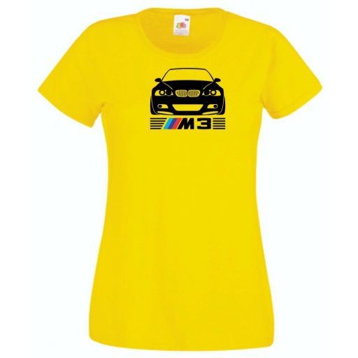 Autó fan E46 M3 minima női rövid ujjú póló