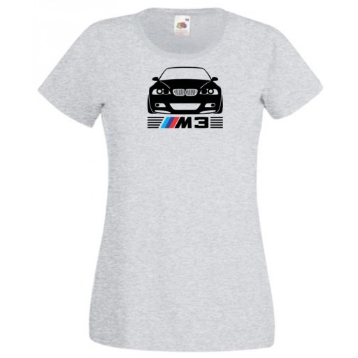 Autó fan E46 M3 minima női rövid ujjú póló
