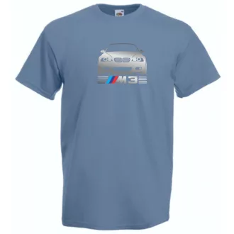 Autó fan BMW E46 M3 minima férfi rövid ujjú póló
