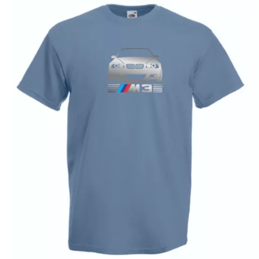 Autó fan BMW E46 M3 minima férfi rövid ujjú póló