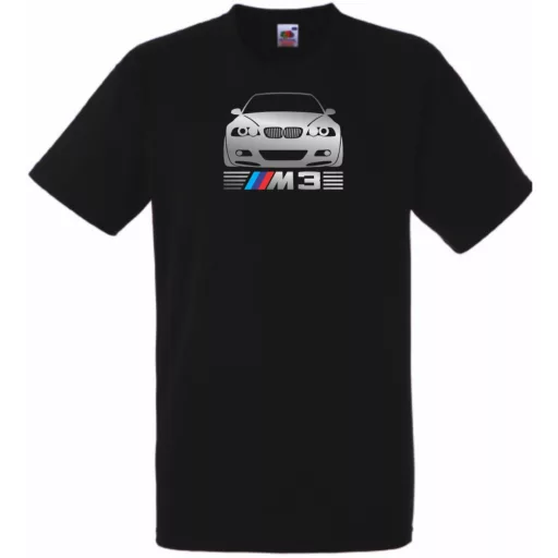 Autó fan BMW E46 M3 minima férfi rövid ujjú póló