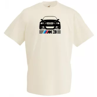 Autó fan BMW E46 M3 minima férfi rövid ujjú póló