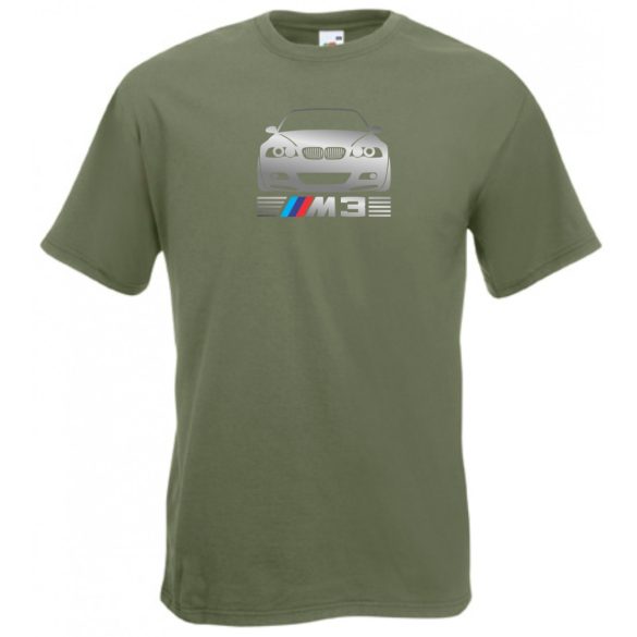 Autó fan BMW E46 M3 minima férfi rövid ujjú póló