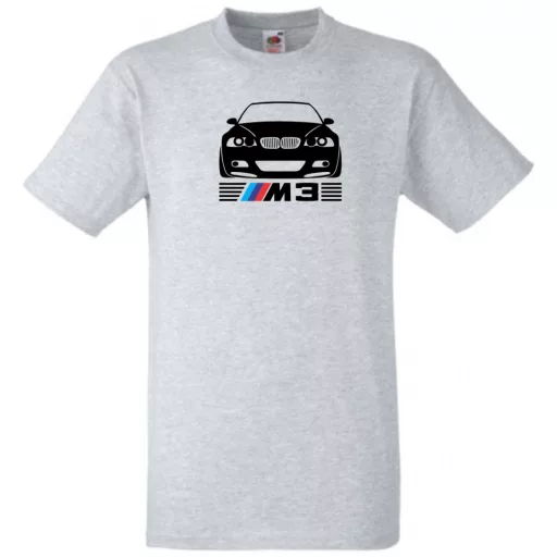 Autó fan BMW E46 M3 minima férfi rövid ujjú póló