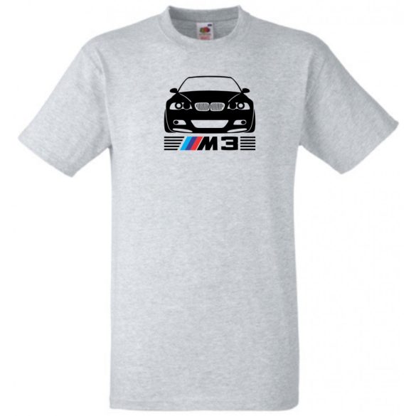 Autó fan BMW E46 M3 minima férfi rövid ujjú póló