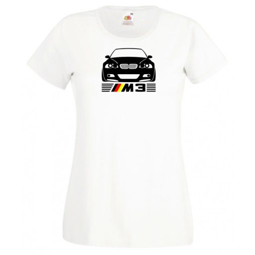 Autó fan E46 M3 minima női rövid ujjú póló