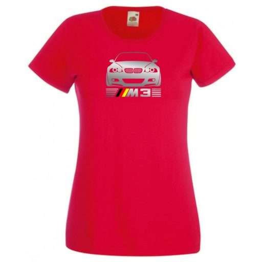 Autó fan E46 M3 minima női rövid ujjú póló