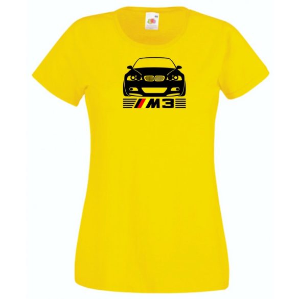 Autó fan E46 M3 minima női rövid ujjú póló