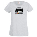 Autó fan E46 M3 minima női rövid ujjú póló