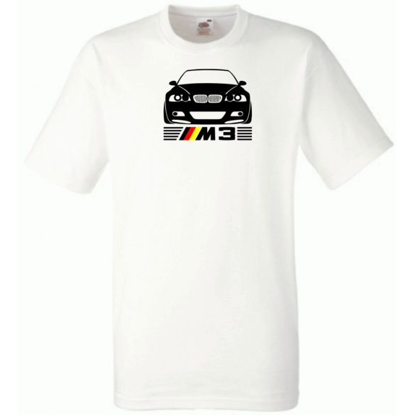 Autó fan E46 M3 minima férfi rövid ujjú póló