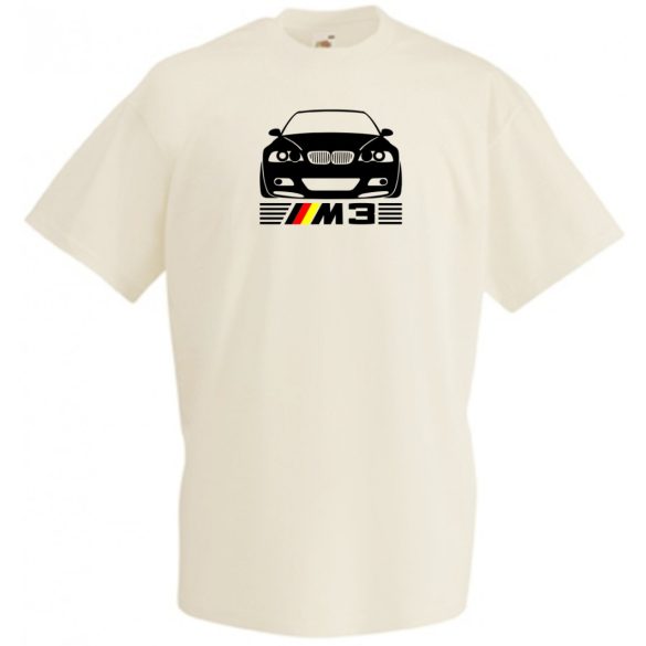Autó fan E46 M3 minima férfi rövid ujjú póló