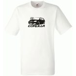 Autó fan Toyota Corolla minima férfi rövid ujjú póló