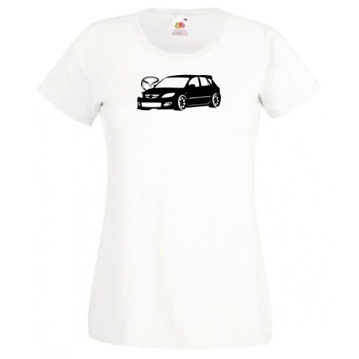 Autó fan Mazda 3 női rövid ujjú póló