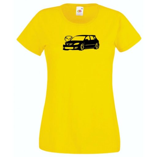 Autó fan Mazda 3 női rövid ujjú póló