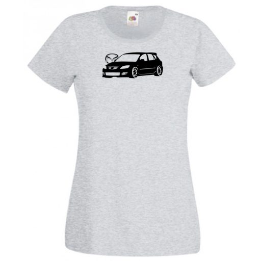 Autó fan Mazda 3 női rövid ujjú póló