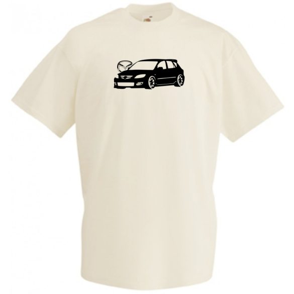 Autó fan Mazda 3 férfi rövid ujjú póló