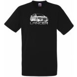 Autó fan Mitsubishi Lancer EVO férfi rövid ujjú póló