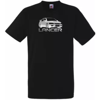Autó fan Mitsubishi Lancer EVO férfi rövid ujjú póló
