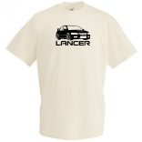 Autó fan Mitsubishi Lancer EVO férfi rövid ujjú póló