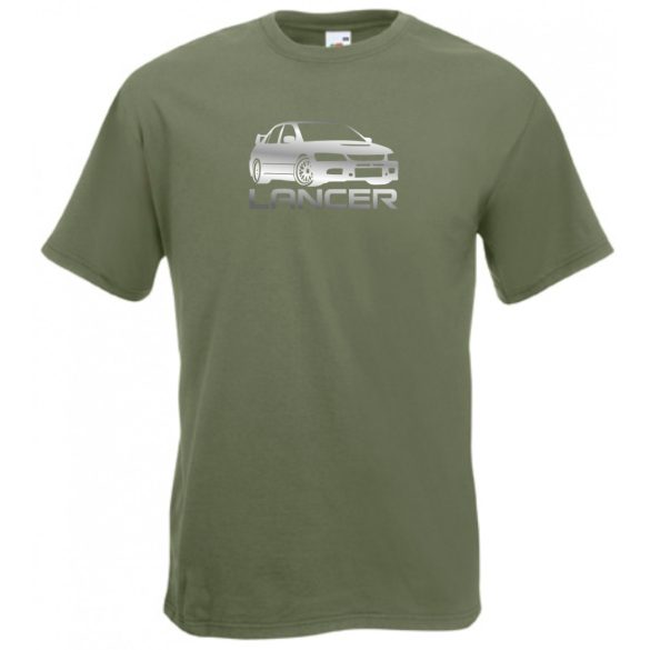 Autó fan Mitsubishi Lancer EVO férfi rövid ujjú póló