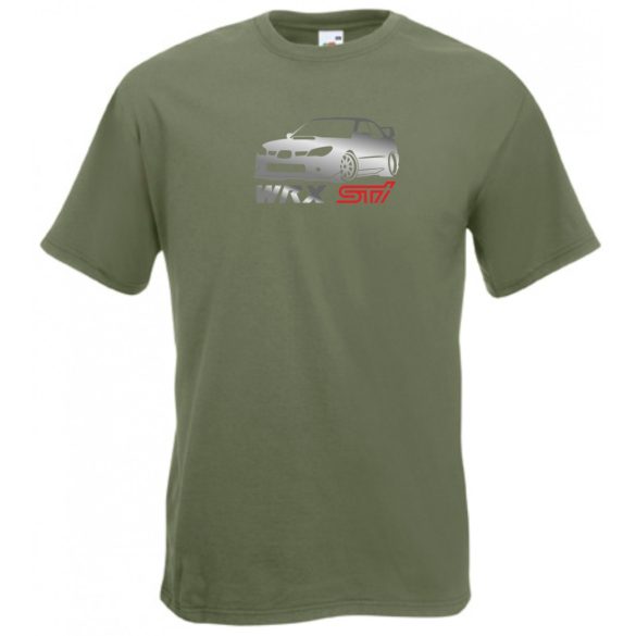 Autó fan Subaru Impreza STI minima férfi rövid ujjú póló