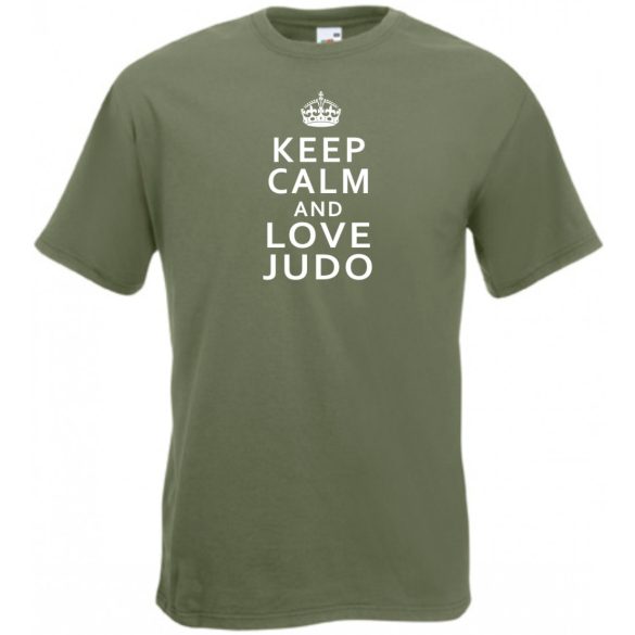 Keep Calm Love Judo férfi rövid ujjú póló