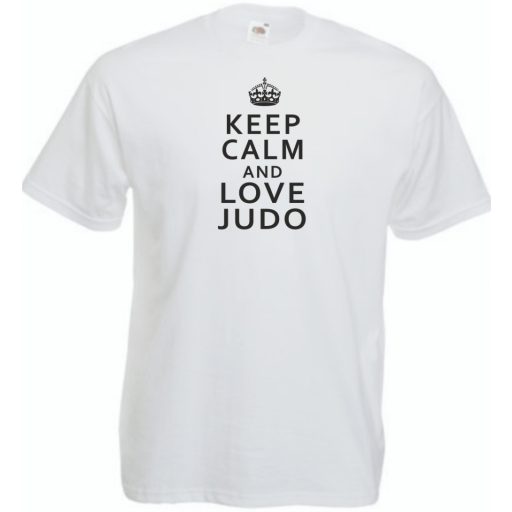 Keep Calm Love Judo férfi rövid ujjú póló