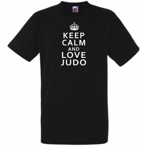 Keep Calm Love Judo férfi rövid ujjú póló