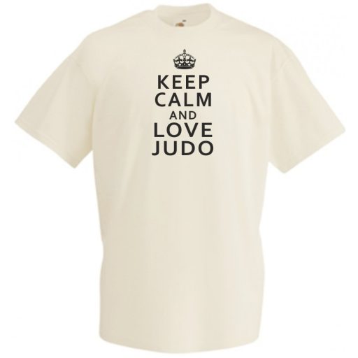 Keep Calm Love Judo férfi rövid ujjú póló