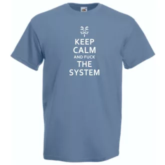 Keep Calm Styled Anonimus férfi rövid ujjú póló