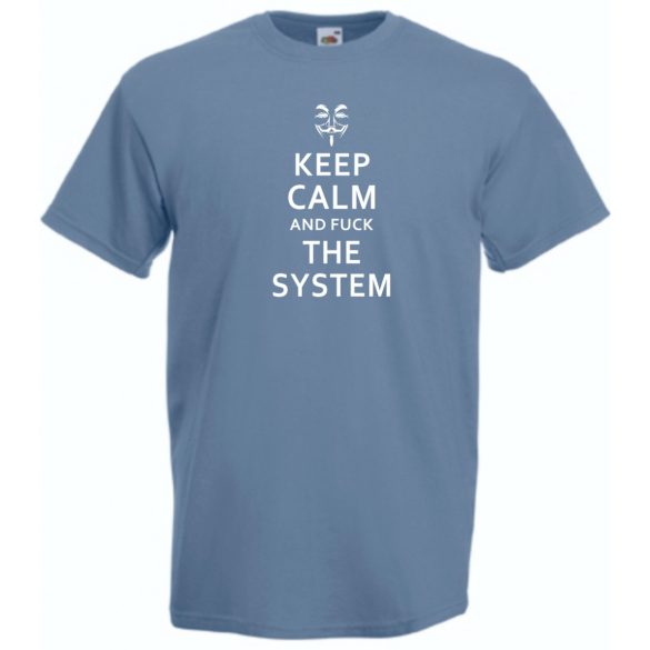Keep Calm Styled Anonimus férfi rövid ujjú póló